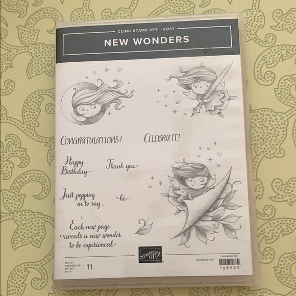 Other - Stampin' Up! New Wonders Cling Stamp Set